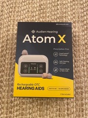 Audien Hearing ATOM X Wireless Rechargeable OTC Hearing Aids **NEW**