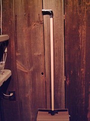 walking cane BUFFALO Horn handle lathe taper figured MAPLE shaft MADE IN THE USA
