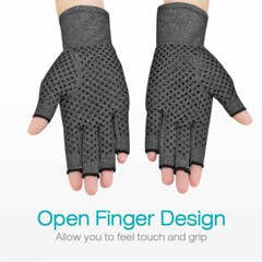 Copper Compression Gloves Medical Arthritis Pain Relief Hand Support Brace USA