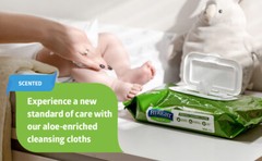 FitRight Aloe Personal Cleansing Incontinence Wipes 8 x 10 inch, White, 6 pk