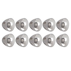 10 Pcs Hearing Aids Dome Soft Open Domes Black Layer Replacements Eartip
