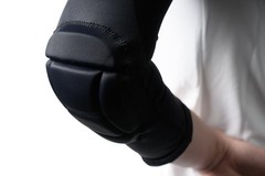Padded Arm Sleeves – Nylon/Spandex Sleeves with Built-In Elbow Padding to Red…