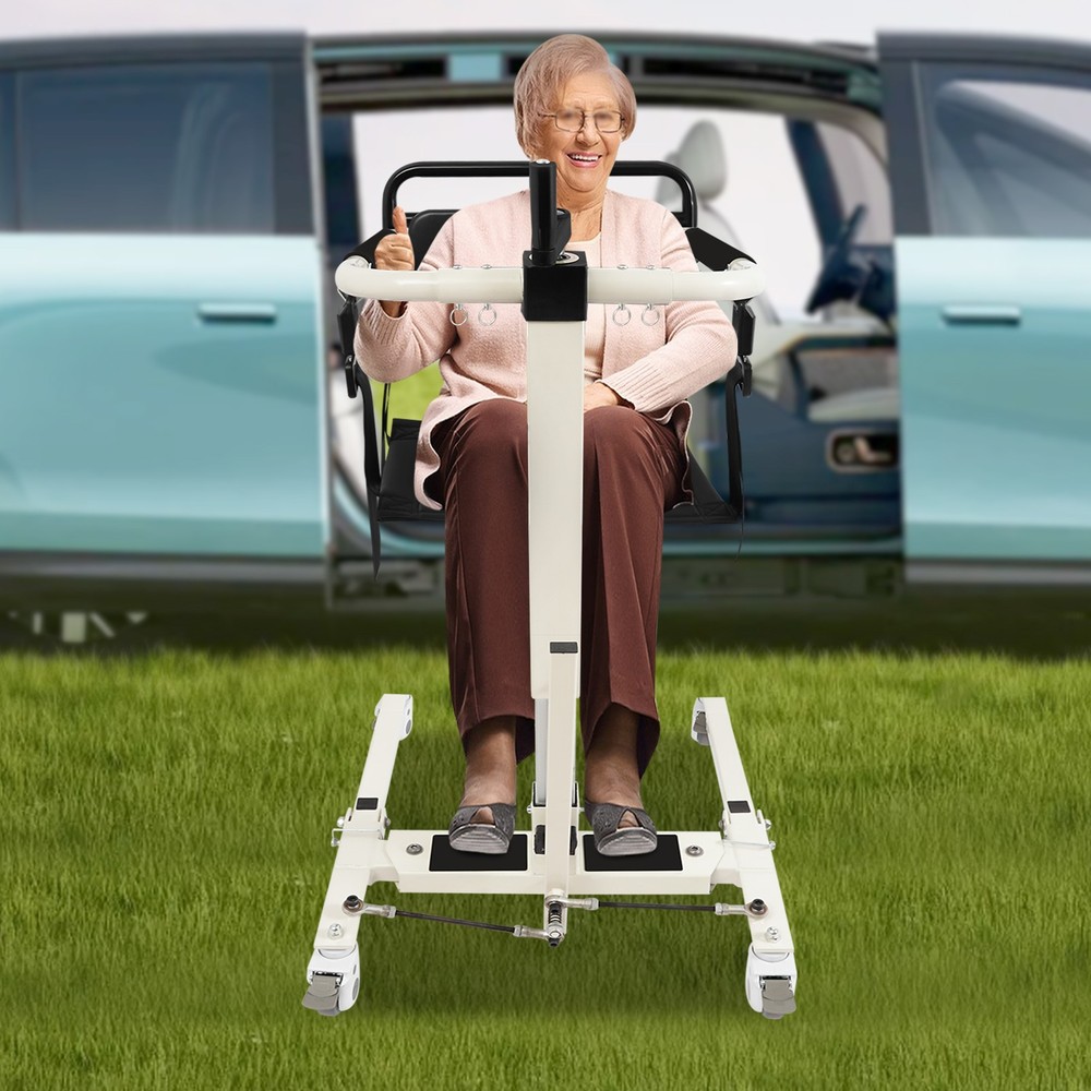 265 lbs Patient Lift Transfer Chair Portable Patient Lift Wheelchair for Elderly