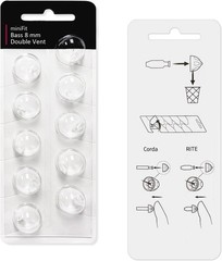 Double Vent 8mm-Hearing Aid Domes for Oticon Minifit, Oticon Hearing Aid Supp…