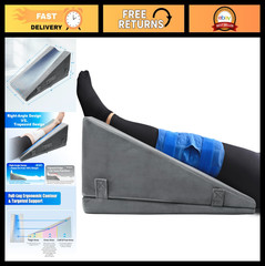 Ergonomic Leg Elevation Wedge Pillow for Post-Surgery Recovery & Pain Relief, Me