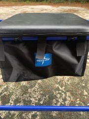 Medline Guardian MDS86850EBS Blue Walker w/ Polyurethane Padded Seat, Hand Brake