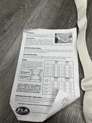 System LOC Decompressor LSO Spinal Orthosis Size Male Normal X-Large White
