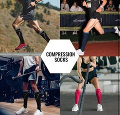 Compression Socks Unisex Adults Large-X-Large 02-8 Pairs-blue/Black/White/Grey