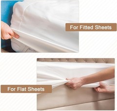 Mattress Lifter & Sheet Tucker Tool Set for Changing Sheets, Acacia Wood Matt…