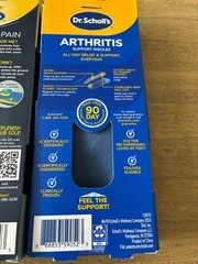 3 Pairs Dr. Scholl’s Women Orthotics For Arthritis Pain Relief Size 6 to 10 NEW