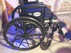 ProBasics K4 Lite Wheelchair 20″ Wide WC4L2016DE Elevating Legs Gel Cushion