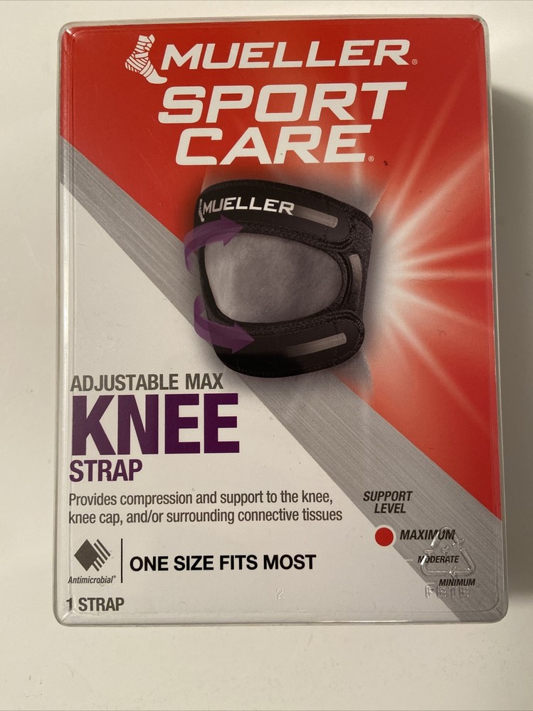 Lightweight Mueller Sport Care Adjustable Max Knee Strap,