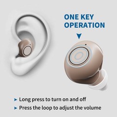 JINGHAO Rechargable Hearing Aids Lightweight Adjustable 6 sound Volume US SHIP
