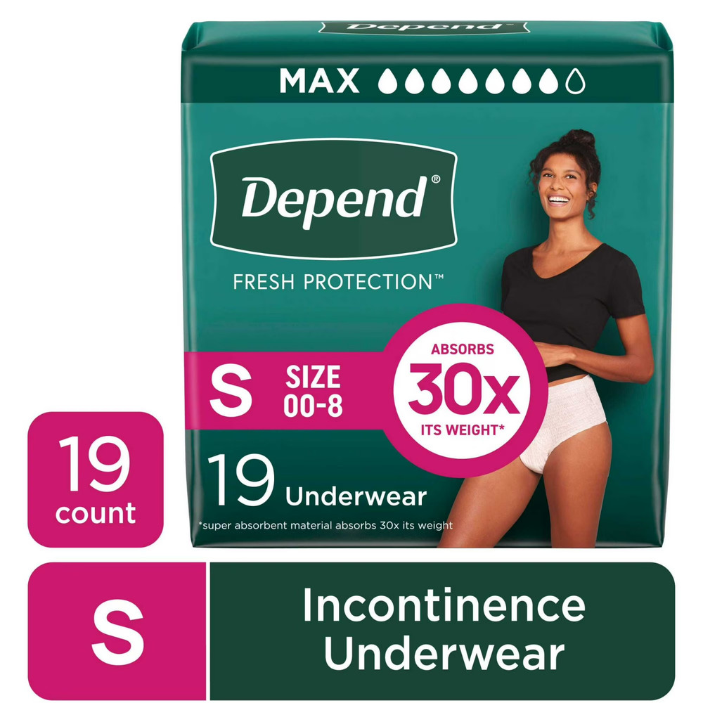 Depend Fresh Protection Women’s Incontinence Underwear Diapers 36 count USA