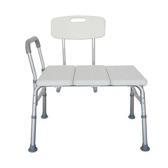 Adjustable Shower Chair Bath Seat Tub Transfer Bench with Armrest and Back