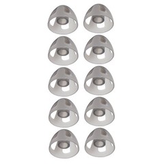 10Pcs Hearing Aids Dome Soft Open Domes Black Layer Replacements Eartip
