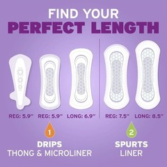 💜 POISE 💜 FRESH PROTECTION ●DAILY LINERS● (8-COUNT) 2💧 Very Light Regular.