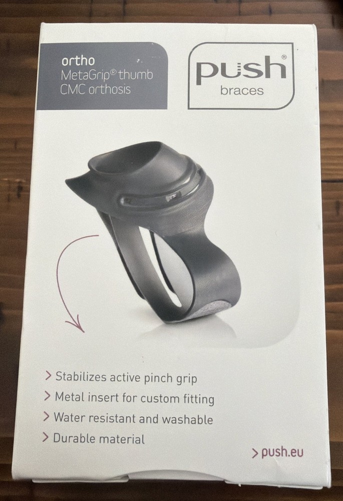 Push Braces ortho MetaGrip Thumb CMC orthosis Left Size 3 – NEW