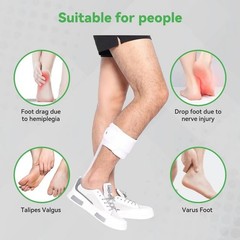 Ankle Foot Orthosis,Drop Foot Braces for Walking,Men & Women, Left/Right ﻿