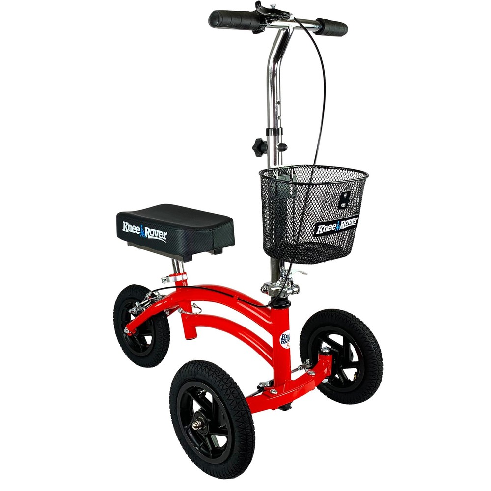 KneeRover® Jr All Terrain Knee Scooter Red – Refurbished