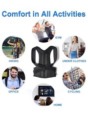 Adjustable Posture Corrector Back Shoulder Support Correct Brace Belt Men Women