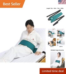 200-Inch Adjustable Bed Restraint Strap for Patient Safety – Comfort & Security