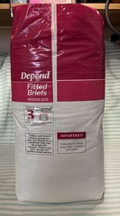 1990 Vintage Depend Adult Diapers Super Rare. Size Medium 24 Diapers. SEALED!!