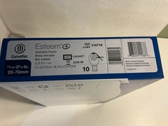 10 Convatec Esteem 416718 Drainable Pouch 13/16-2 3/4 in 20-70mm Exp 2026-08 New