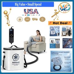Ice Machine for Knee Surgery Cold Therapy with Auto Timer & Leak-Proof Bucket