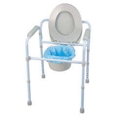 Carex Commode Liners Holds 2 Quarts Liquid, 4 Packs of 7 ea, 28 Count