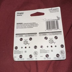 Energizer Zinc Air Hearing Aid Batteries, 1.45V, Orange, Size 13, Pack of 12