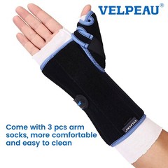 Velpeau Wrist Brace with Thumb Spica Support for Carpal Tunnel, Quick Wrap