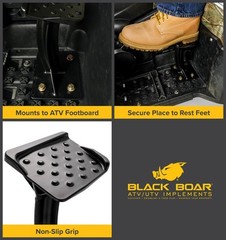 ATV Rear Lounger Foot Pedestal – Durable Powder-Coated Cast Aluminum Design &…