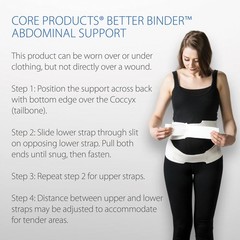 Core Products Better Binder Abdominal Support Post Surgery Postpartum Reshaping