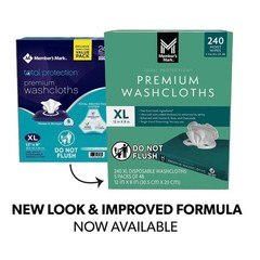 Member’s Mark Adult Washcloths 240ct Bulk Pack Soft Durable