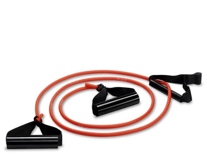 NEW 6 ft. Bilateral Tube With Rubber Saddle Strap – Red – Medium