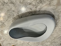 Vintage Enamelware White Bedpan. Great Condition * B113