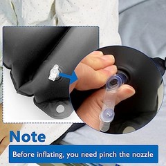 Elderly Inflatable Seat Cushion, Nursing Bedsore Square Pad for Disabled