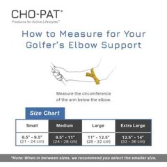 Cho-Pat Golfer’s Elbow Support Medial Epicondylitis