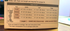 EASE THERAFIRM 50710 OPEN TOE THIGH HIGHS 20-30mmHg SAND / SMALL-SHORT – NEW
