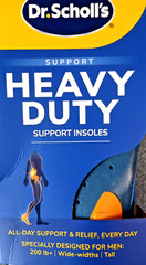 1 PAIR Men’s Dr Scholls Heavy Duty Support Insoles Pain Relief Shoe Sizes 8-14