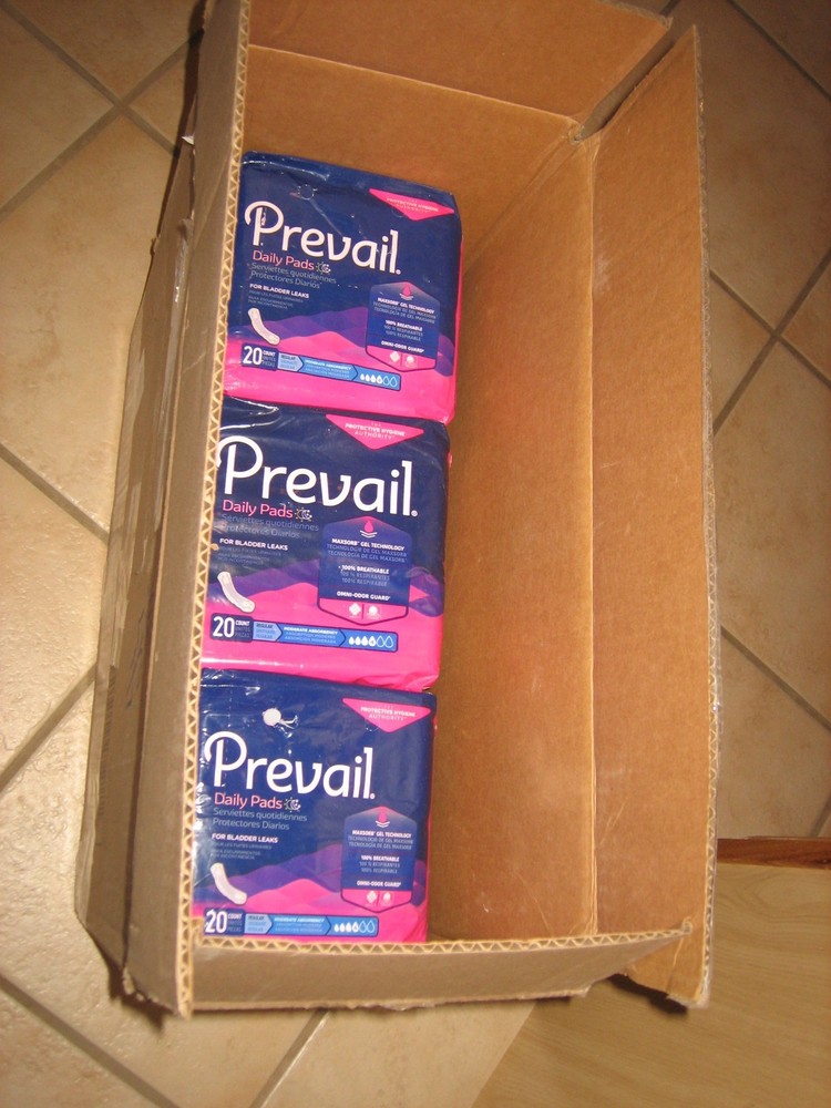 Prevail Daily Pads #4 – 160 Total (8 x 20 Ct) Bladder Control, Incontinence