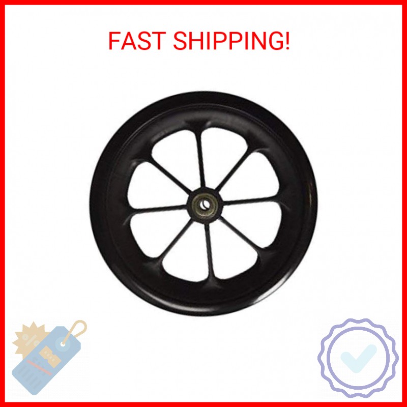 Healthline Wheelchair Replacement Wheels 8″x1″ (1 Pack)