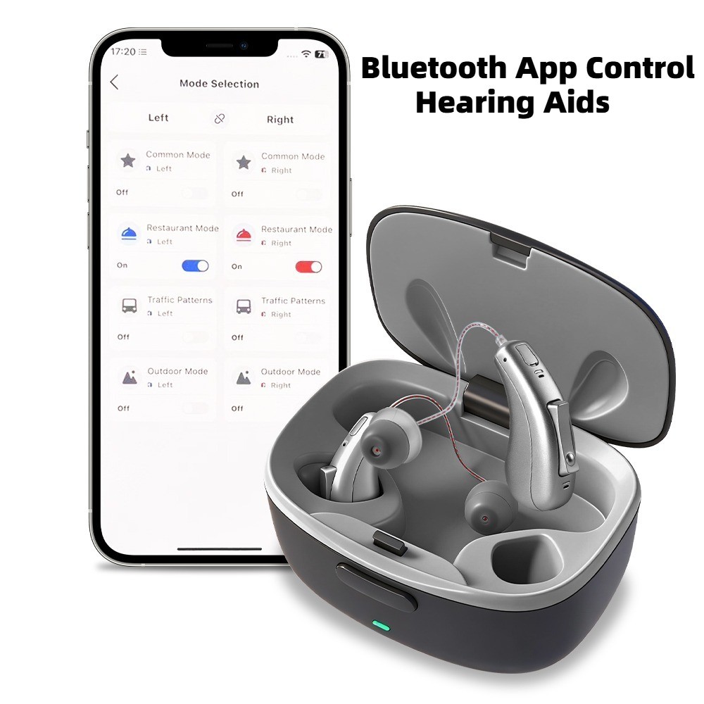 BTE High-Power Hearing Aids Rechargeable For Senoirs For Severe Hearing Loss OTC