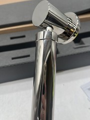 Graff G-9542-PN Round Grab Bar 16″ wi/ Handshower Holder Polished Nickel *READ*