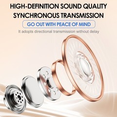 Type-C Rechargeable Neckband Hearing Aids for Seniors 2 in 1 Bluetooth Amplifier