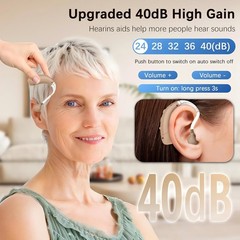 Hearing Aids for Seniors Rechargeable with Noise Cancelling and Volume Control