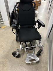 Rubicon Electric Foldable Power Wheelchair Black 4 Wheels Joystick Control
