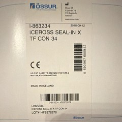 Össur Iceross Seal-In X TF Con 34 Prosthetic Liner Sleeve Beige I-863234
