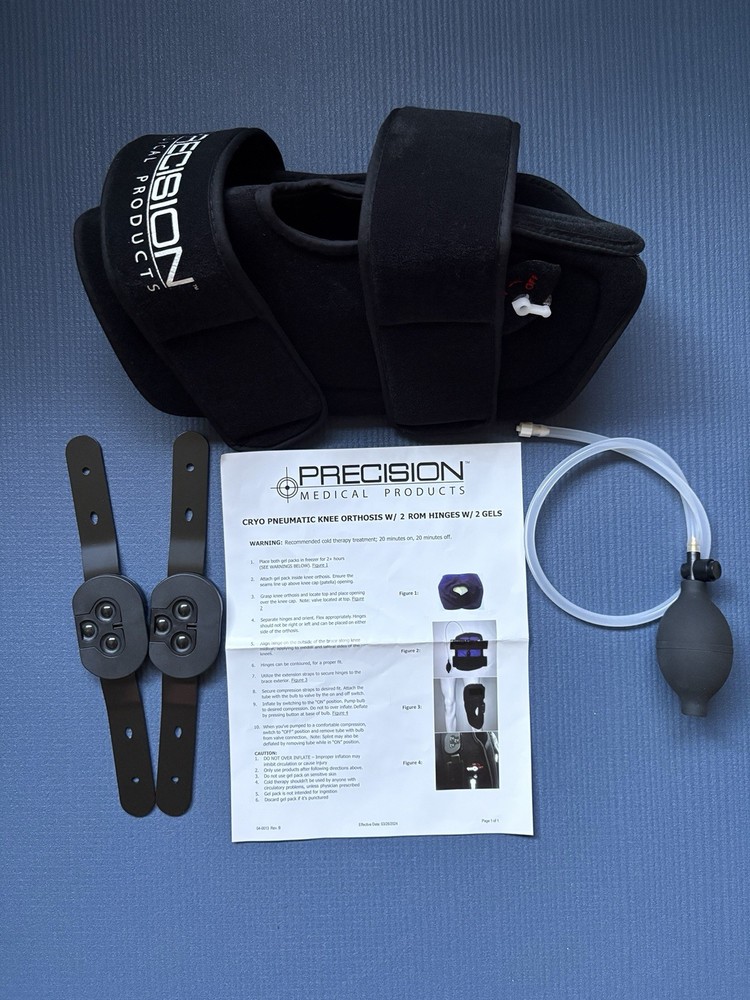 Precision Medical Products CryoPneumatic Knee Orthosis W/ 2 ROM Hinges W/ 2 Gels